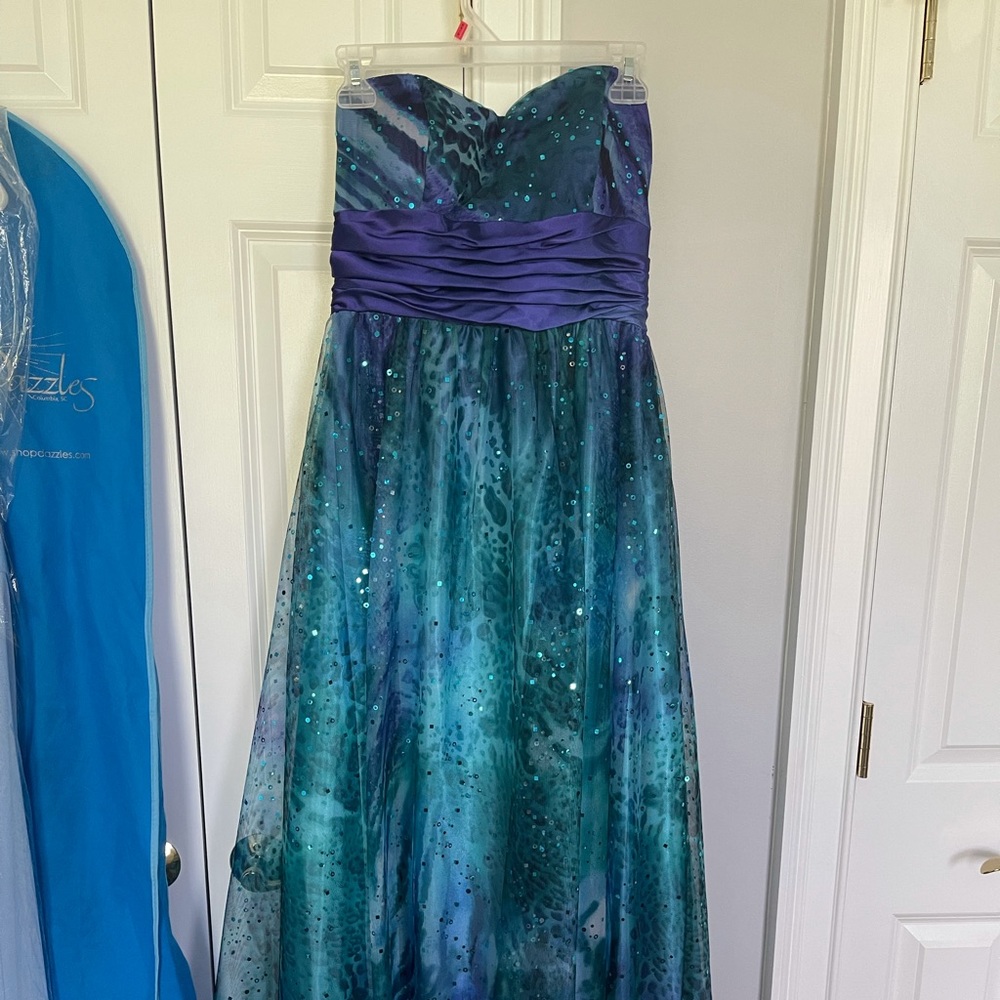 Multicolored prom dress